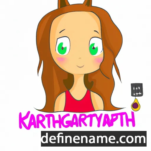 cartoon of the name Katheryn