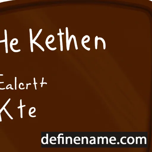 cartoon of the name Kathleen