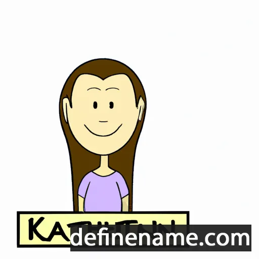 cartoon of the name Kathlyn