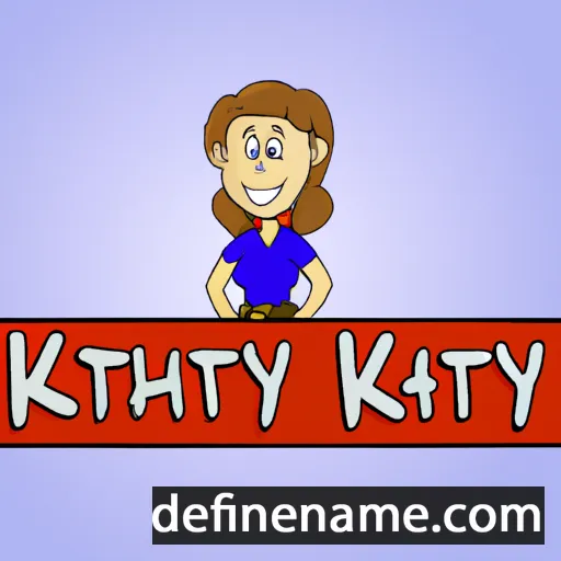 cartoon of the name Kathy