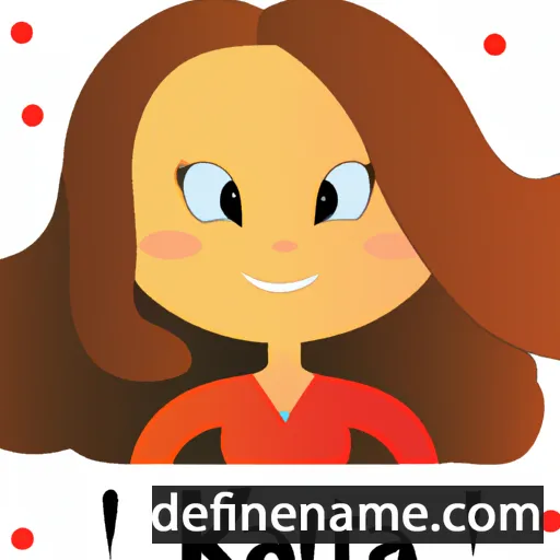 cartoon of the name Katia