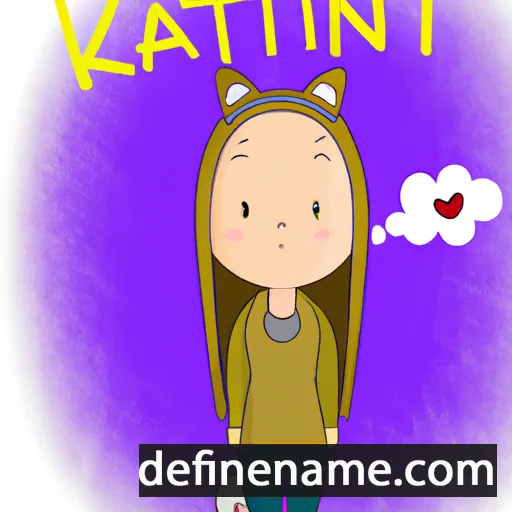 cartoon of the name Katrín