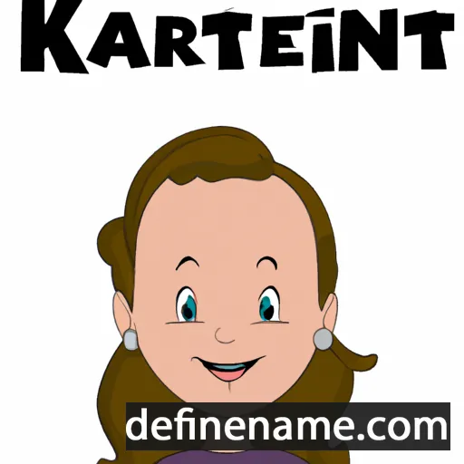 cartoon of the name Katrien