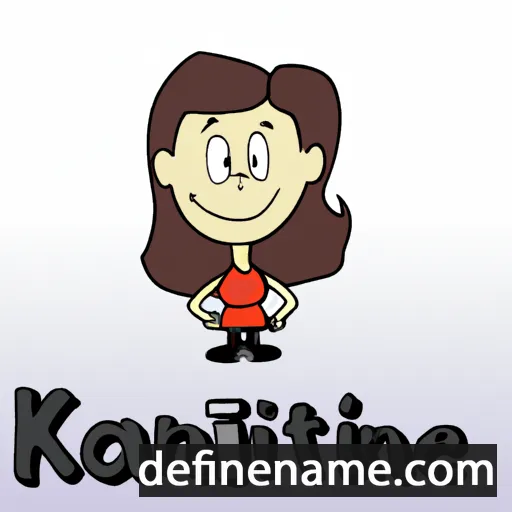 cartoon of the name Katrine