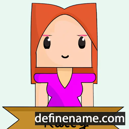 cartoon of the name Katy