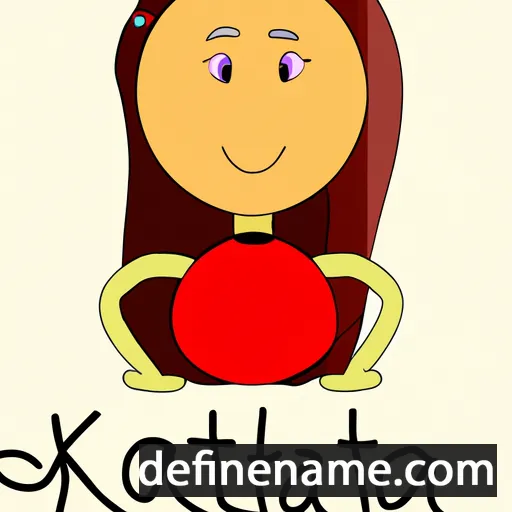 cartoon of the name Katya