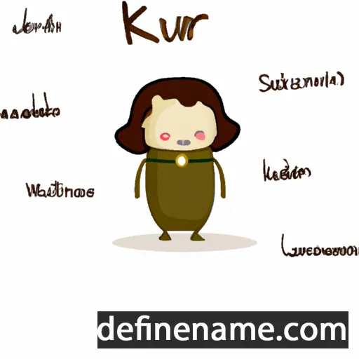 cartoon of the name Kauri