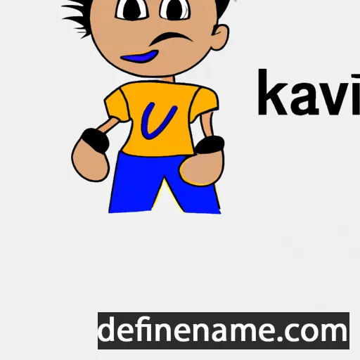 cartoon of the name Kavi