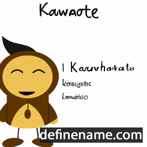 cartoon of the name Kawacatoose