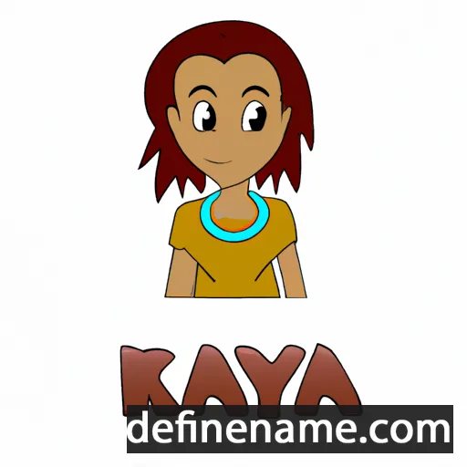 cartoon of the name Kaya