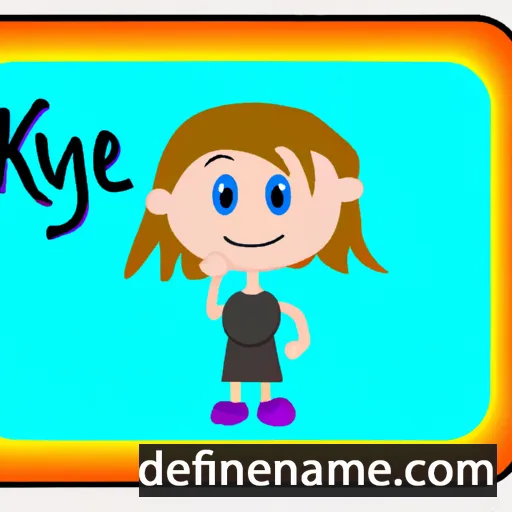 cartoon of the name Kaycee