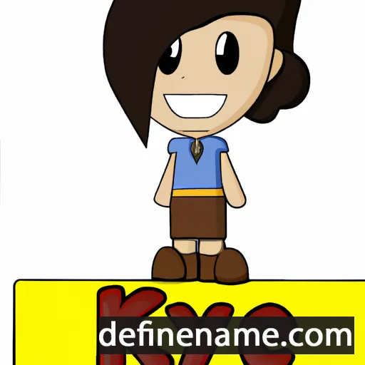 cartoon of the name Kaye