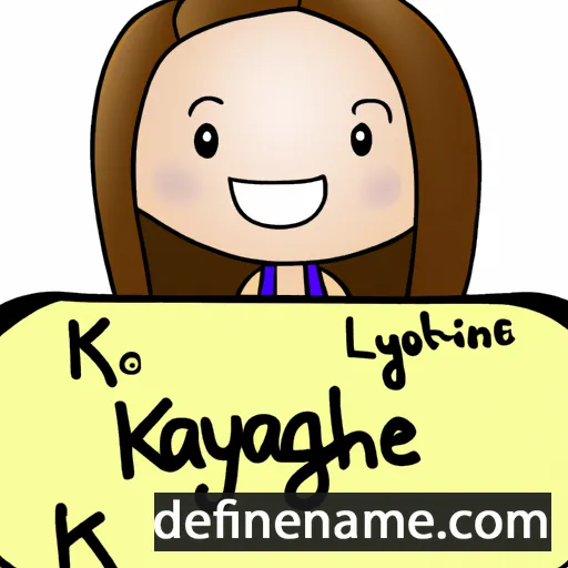 cartoon of the name Kayleigh