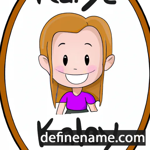 cartoon of the name Kayley