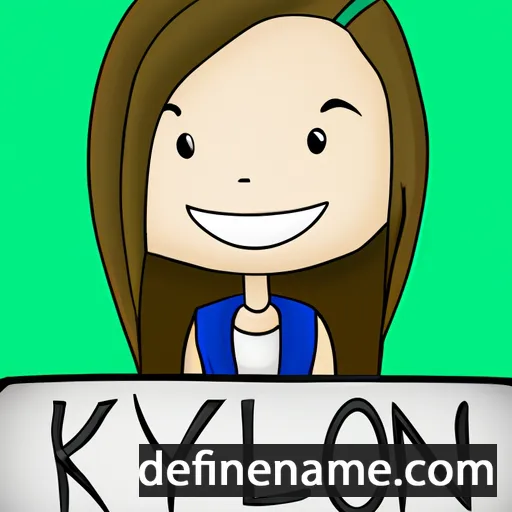 cartoon of the name Kaylyn