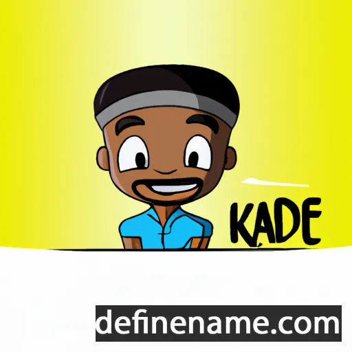 cartoon of the name Kayode