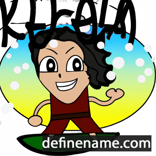 cartoon of the name Kealoha