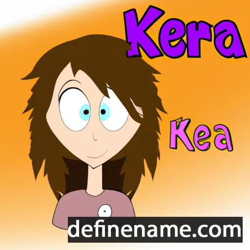 cartoon of the name Keara