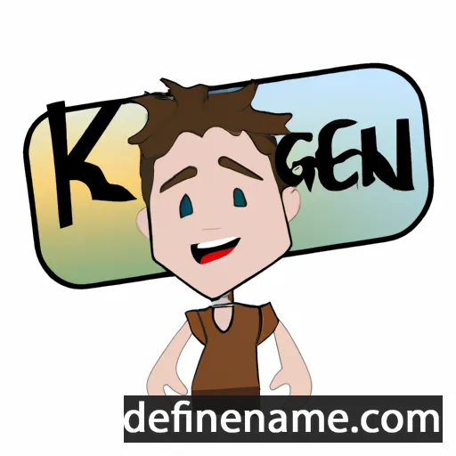 cartoon of the name Keegan