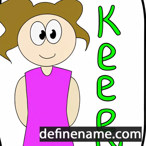 cartoon of the name Keely