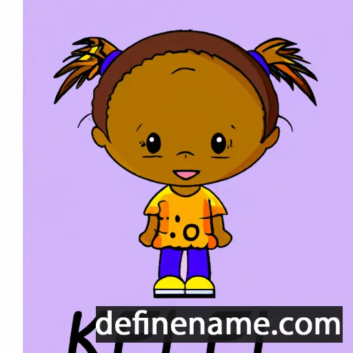 cartoon of the name Kefilwe