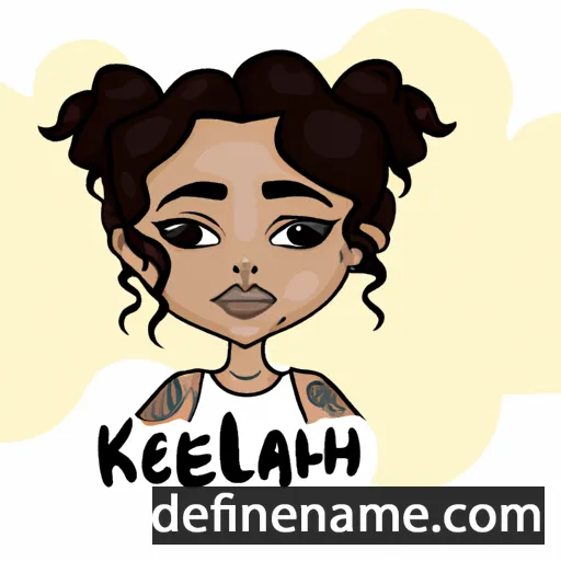 cartoon of the name Kehlani