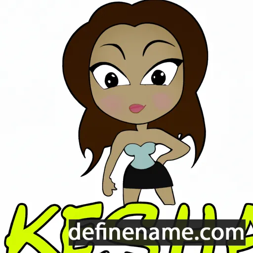 cartoon of the name Keisha