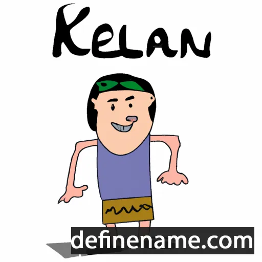 cartoon of the name Kelan