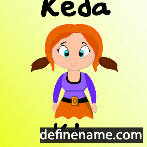 cartoon of the name Kelda