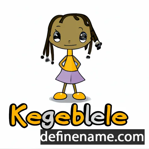 cartoon of the name Kelebogile