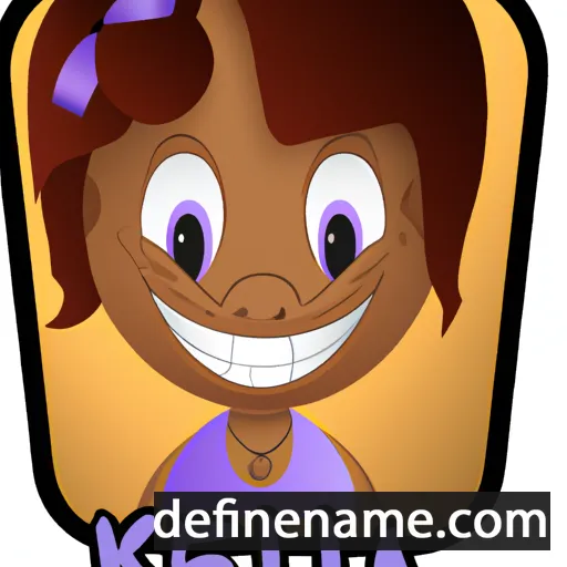 cartoon of the name Kelia