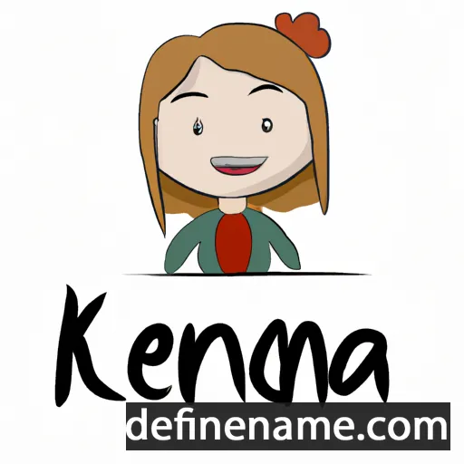 cartoon of the name Kenna