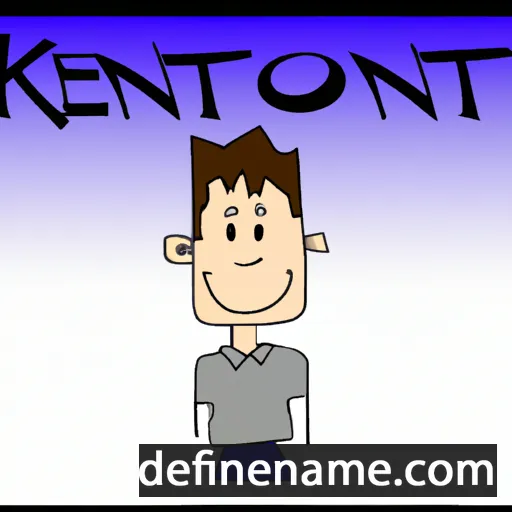 cartoon of the name Kenton