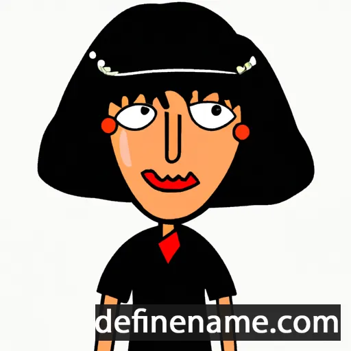 cartoon of the name Keren Happukh