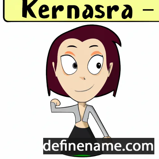 cartoon of the name Kerensa