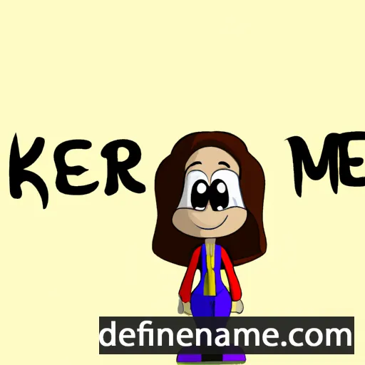 cartoon of the name Kerime