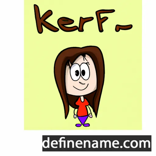 cartoon of the name Kerri