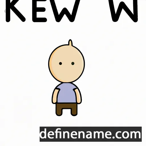 cartoon of the name Kewin