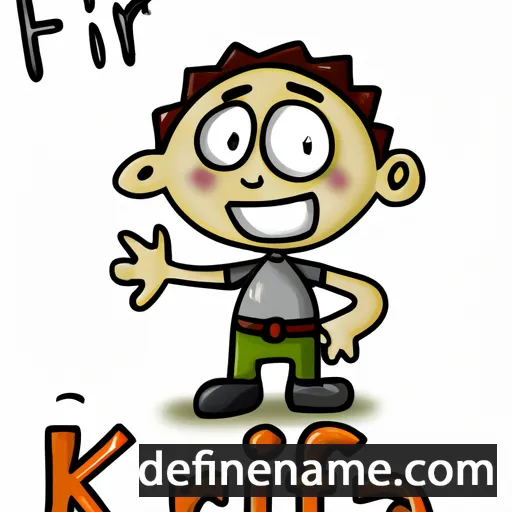 cartoon of the name Kfir