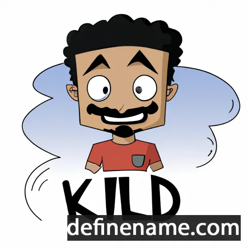 cartoon of the name Khalid