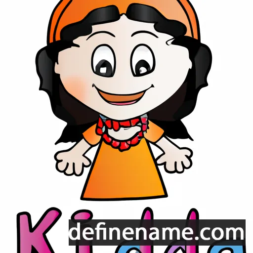 cartoon of the name Khalida