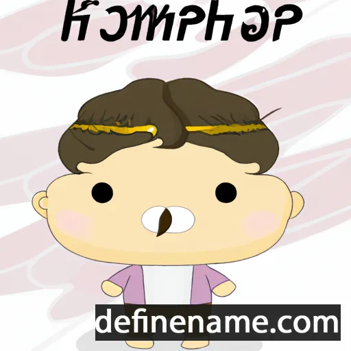 cartoon of the name Khamphet