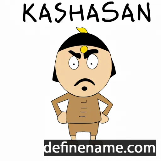 cartoon of the name Khasan