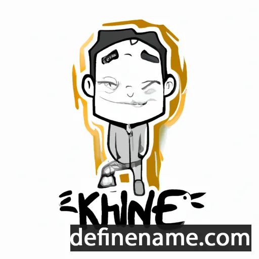 cartoon of the name Khine