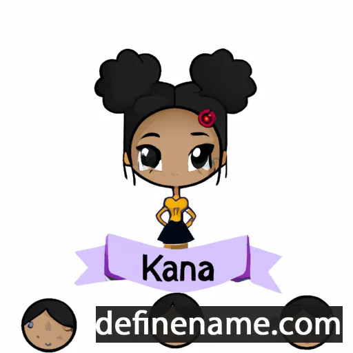 cartoon of the name Kiana