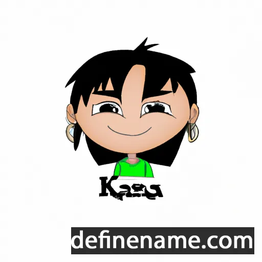 cartoon of the name Kiana