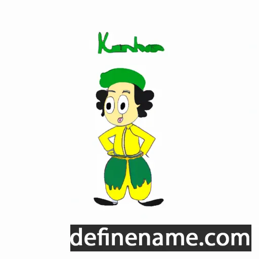 cartoon of the name Kianoush