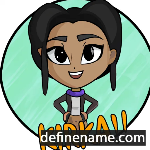 cartoon of the name Kiarra