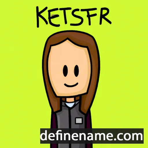 cartoon of the name Kiersten