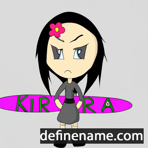 cartoon of the name Kiira